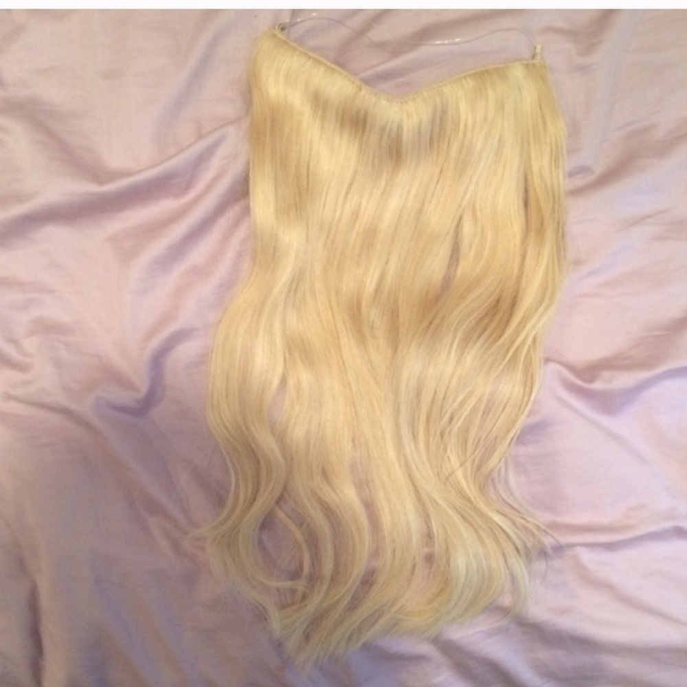 Halo 20” authentic, bright blonde.